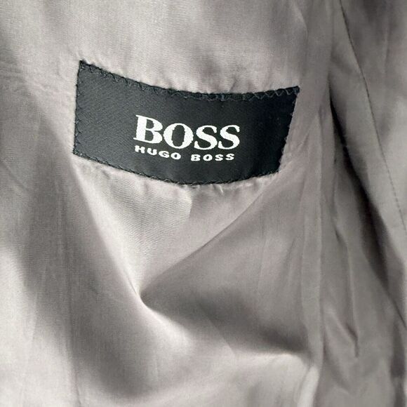 Hugo Boss Super 100 Blazer Jacket Gray Men’s Size 42S 100% Wool - Picture 5 of 7